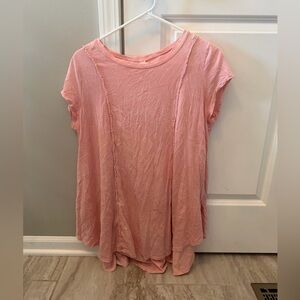 100% cotton Soft Pink Short Sleeve Tee